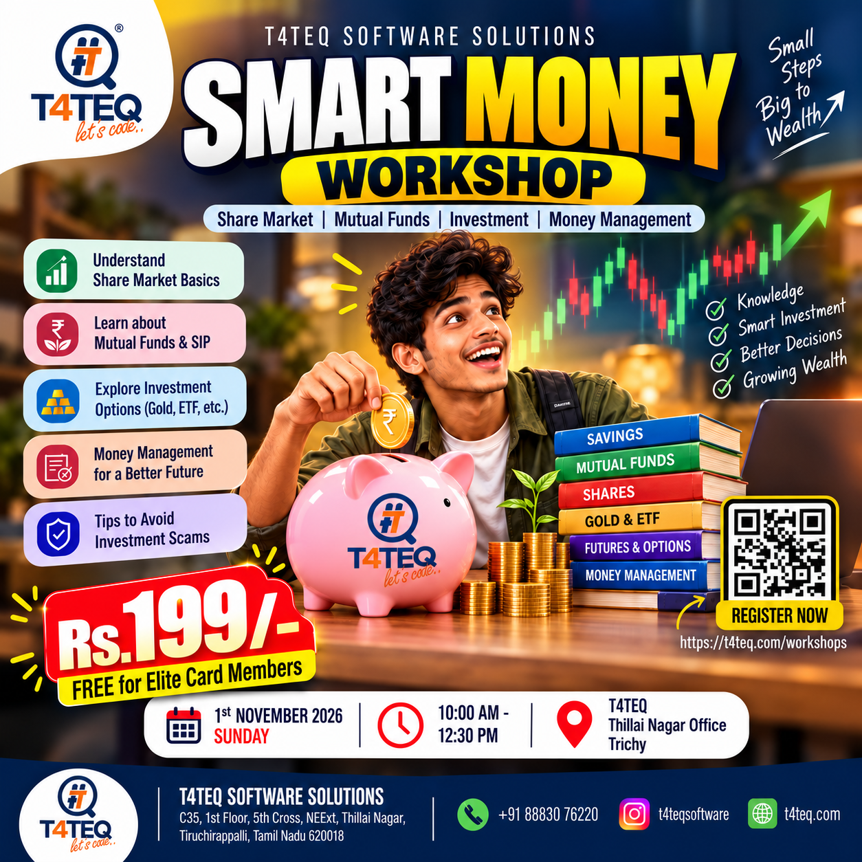 Smart Money Workshop – Share Market, Mutual Funds & Investment